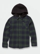Load image into Gallery viewer, TONE STONE HOODED SHIRT - CEDAR GREEN
