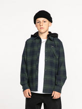 Load image into Gallery viewer, TONE STONE HOODED SHIRT - CEDAR GREEN
