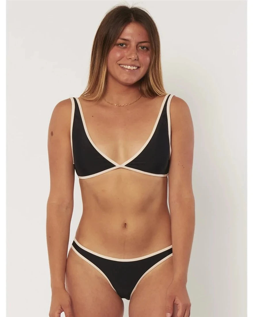SOLID KYAN BRALETTE TOP - Black
