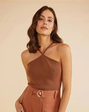Load image into Gallery viewer, MAYA KNIT TOP BROWN
