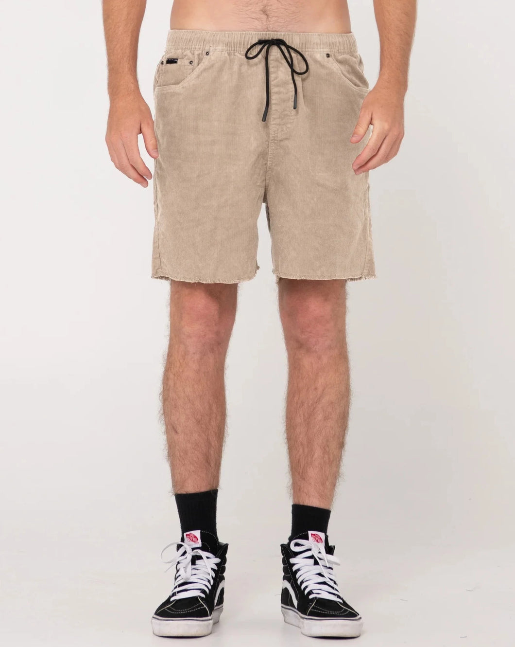 RIFTS CUT OFF ELASTIC SHORT - Pumice Stone