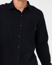 Load image into Gallery viewer, Overtone long sleeve linen shirt - Black
