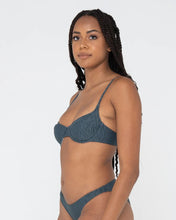 Load image into Gallery viewer, TROPICA BALCONETTE TIE BIKINI TOP - Dusty Teal
