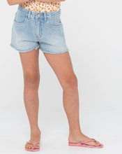 Load image into Gallery viewer, PENNY KICK FLARE DENIM SHORT GIRLS
