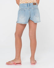 Load image into Gallery viewer, PENNY KICK FLARE DENIM SHORT GIRLS

