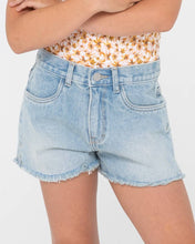 Load image into Gallery viewer, PENNY KICK FLARE DENIM SHORT GIRLS
