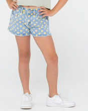 Load image into Gallery viewer, DAISY KICK FLARE DENIM SHORT GIRLS
