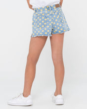 Load image into Gallery viewer, DAISY KICK FLARE DENIM SHORT GIRLS
