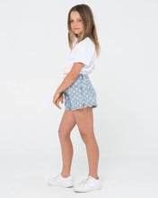 Load image into Gallery viewer, DAISY KICK FLARE DENIM SHORT GIRLS
