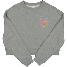 Load image into Gallery viewer, RSE WOMENS SCRIPT CROP CREW - GREY
