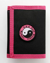 Load image into Gallery viewer, NYLON VELCRO WALLET - BLACK/PINK
