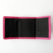 Load image into Gallery viewer, NYLON VELCRO WALLET - BLACK/PINK
