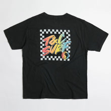 Load image into Gallery viewer, BORDER CHECK TEE - WASHED BLACK
