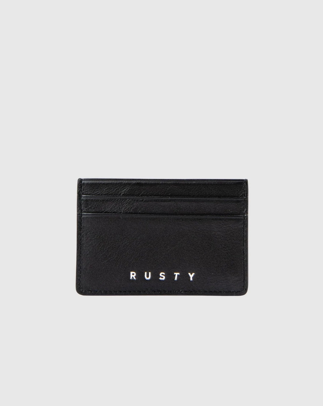 GRACE LEATHER CARD HOLDER - BLACK