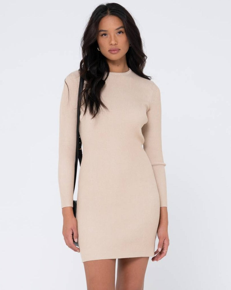 SOLACE LONG SLEEVE KNITTED DRESS
