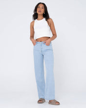 Load image into Gallery viewer, Mid rise straight jean - Sky Blue Heather
