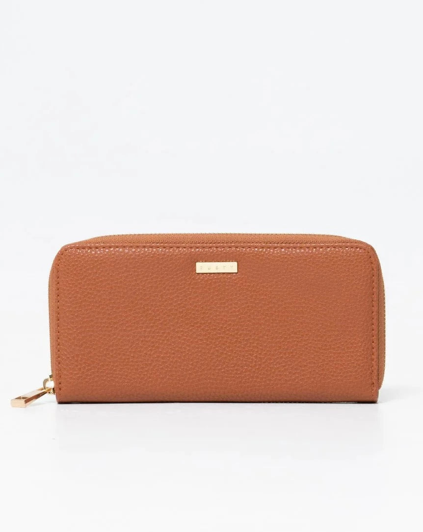 ESSENCE ZIP AROUND WALLET - Tan
