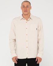 Load image into Gallery viewer, Overtone long sleeve linen shirt - Ecru
