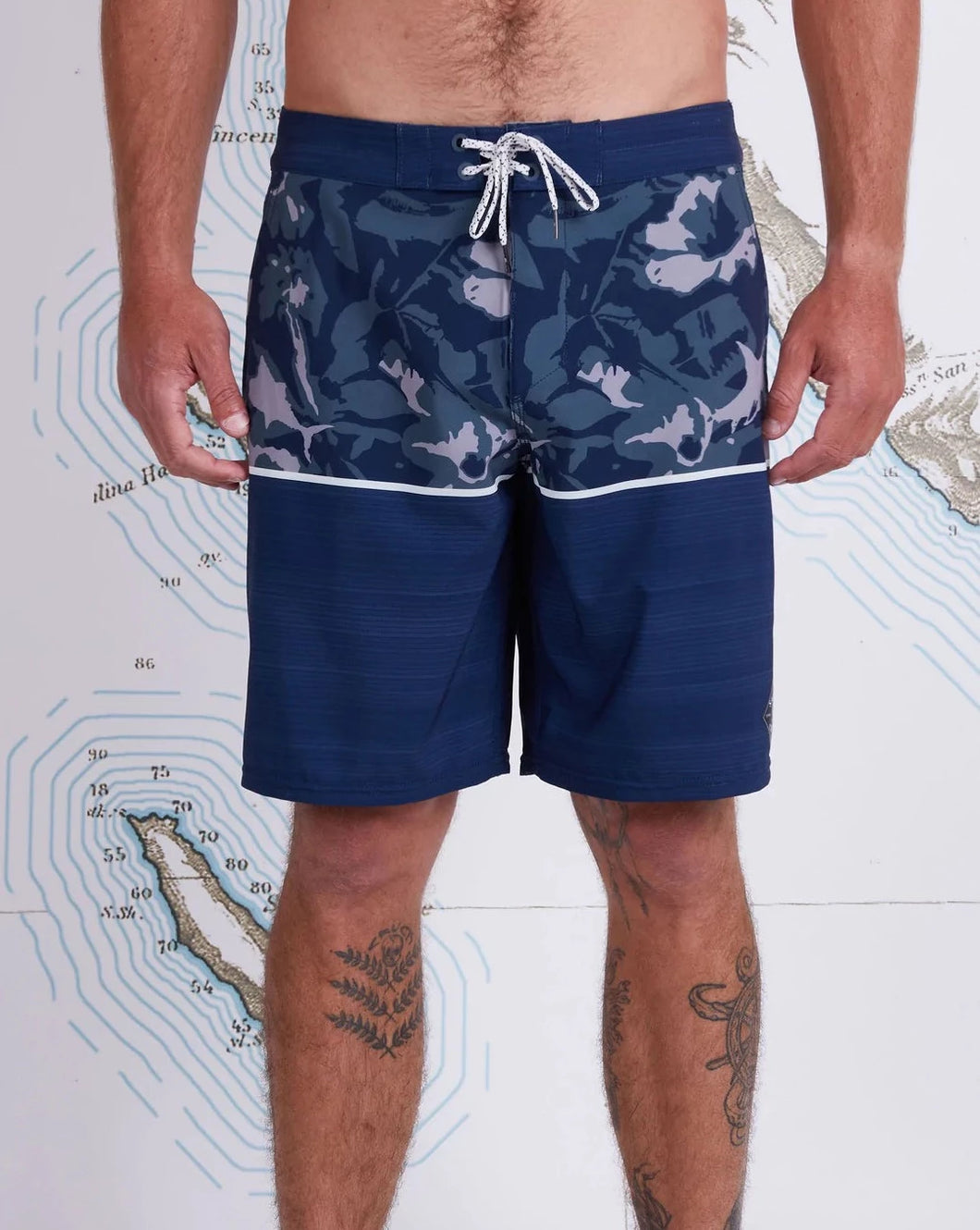 TANDEM BOARDSHORT - Blue Grey