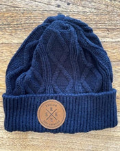 Load image into Gallery viewer, RSE KNOT CABLE X BEANIE - NAVY

