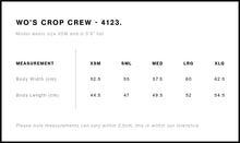 Load image into Gallery viewer, RSE WOMENS SCRIPT CROP CREW - GREY
