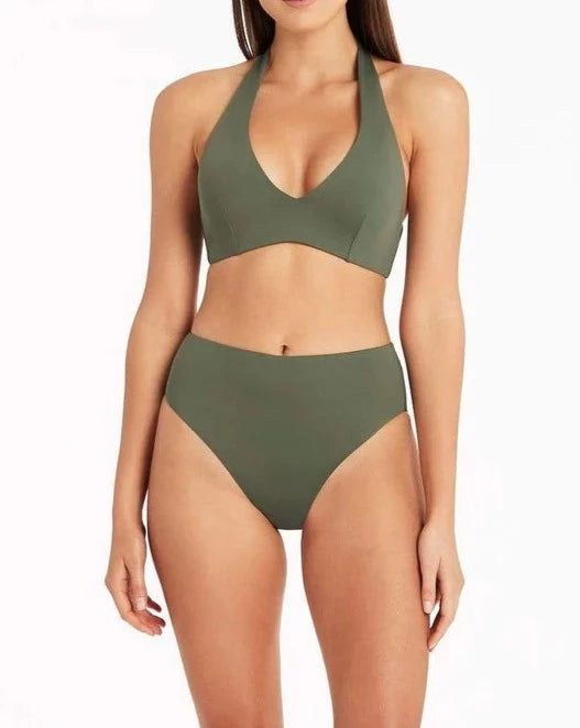 ESSENTIAL RETRO HIGH WAIST PANT - KHAKI