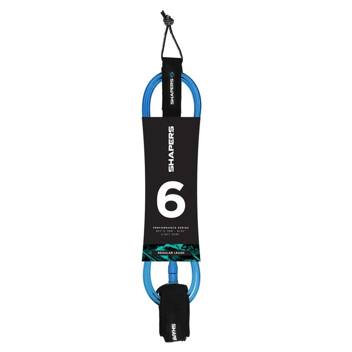 6FT SHAPERS REGULAR LEASH - BLUE