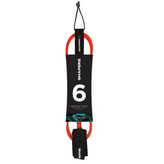 6FT SHAPERS REGULAR LEASH -  BLACK