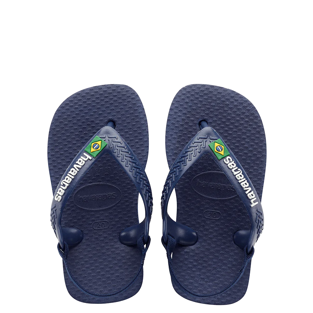 HAVAIANS BABY BRAZIL LOGO - Navy/Yellow