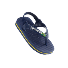 Load image into Gallery viewer, HAVAIANS BABY BRAZIL LOGO - Navy/Yellow
