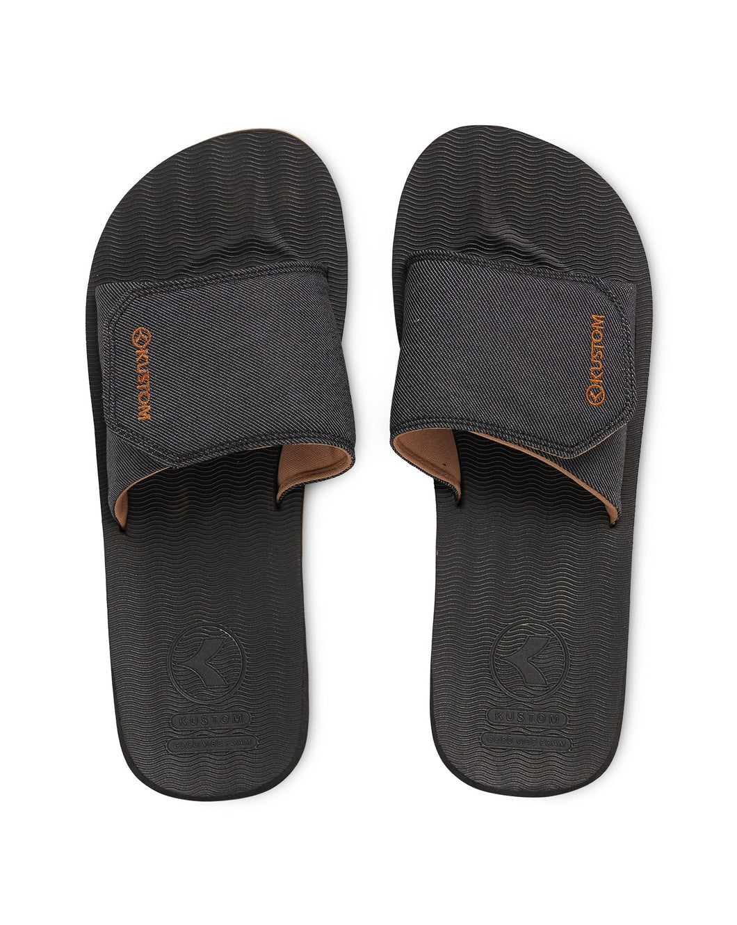 KUSTOM BURLEIGH SLIDE - SLATE/TAN