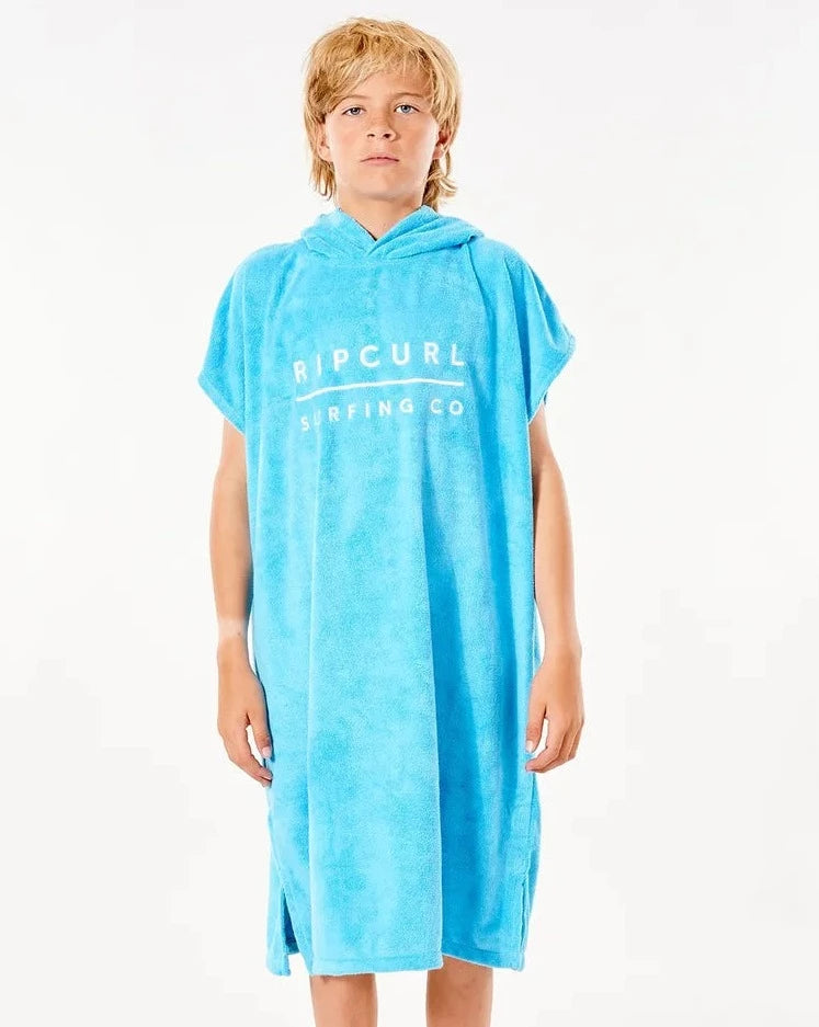 HOODED TOWEL BOY - Blue