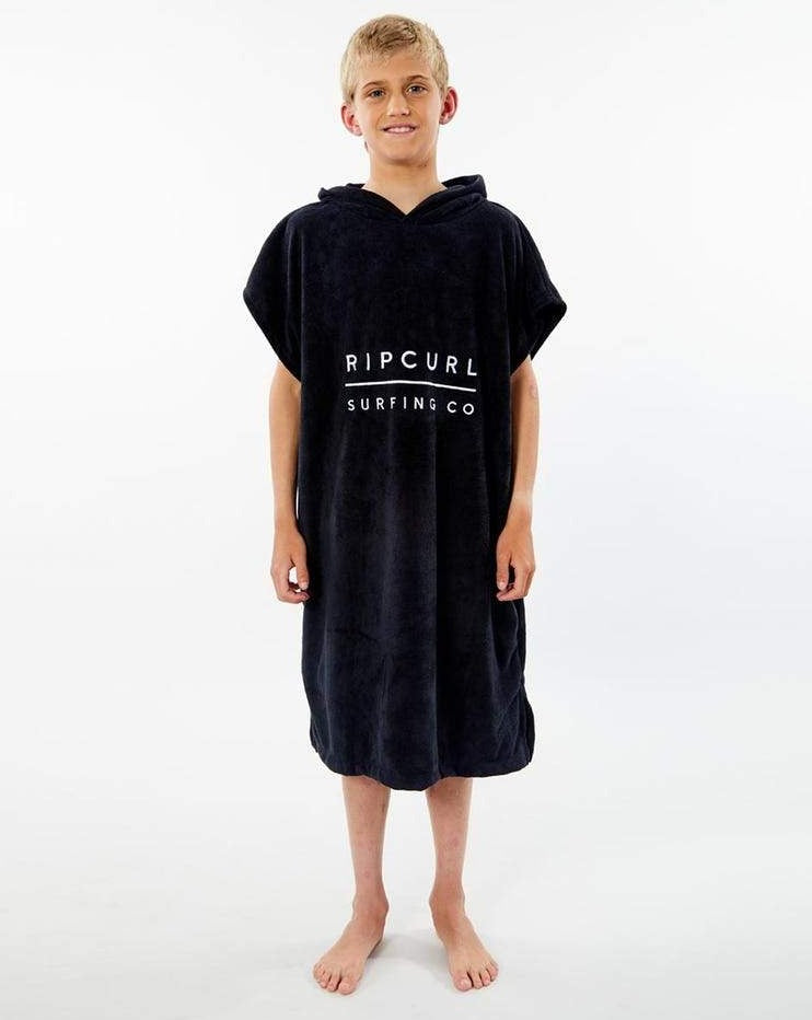 HOODED TOWEL BOY - BLACK