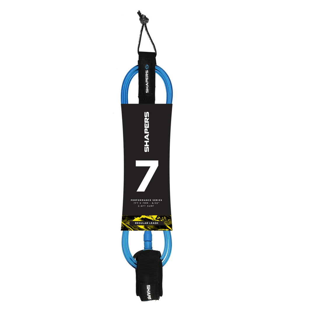 7FT SHAPERS REGULAR LEASH - BLUE