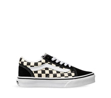 Load image into Gallery viewer, VANS KIDS OLD SKOOL PRIMARY CHECK- Black/True White
